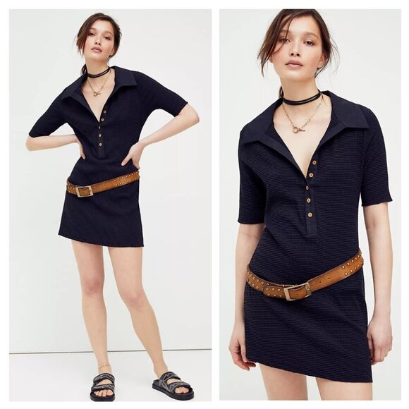 Free People Something Casual Mini Dress - Picture 1 of 9